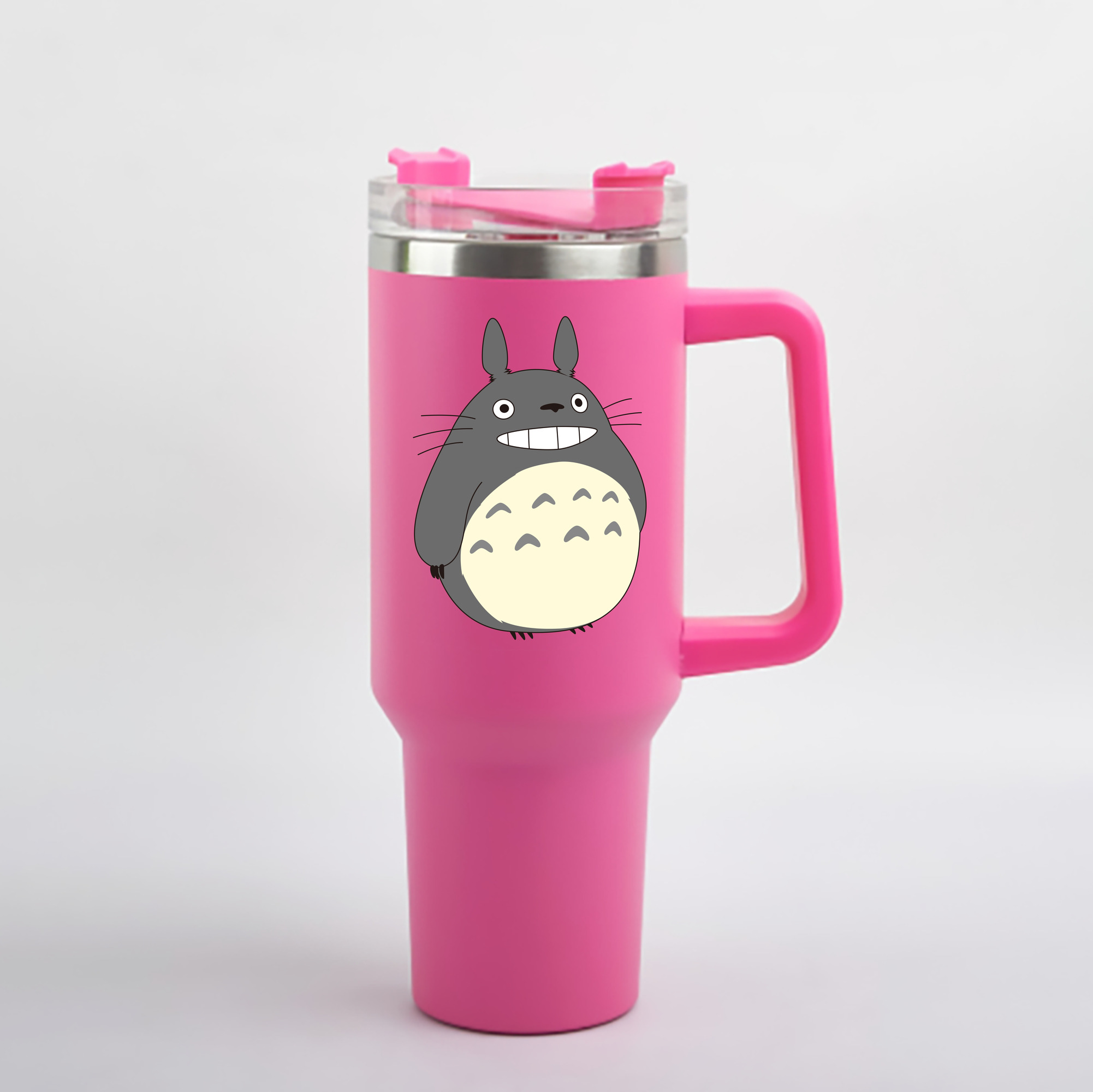 （画像用） となりのトトロ 草壁メイ 草壁サツキ My Neighbor Totoro Satsuki Kusakabe Mei Kusakabe 1200mL車用タンブラー - クリスタルステッカー（プラスチックストロー付き）